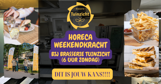 Vacature Brasserie Tuinzicht zondag kracht (Facebook-advertentie)